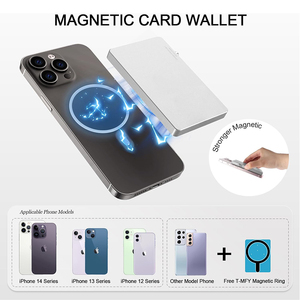 Personalize Ultra-Slim Portable Multi-Functional Anti-Theft Durable Magnetic Patent <strong>Metal</strong> <strong>Wallet</strong> - Product Image 4