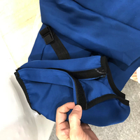 Housse de protection pour bagages avec logo personnalisé, 300 g/m², motif géométrique, fermeture élastique à glissière, protection pour valises de 18/30 pouces