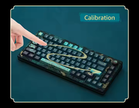 Akko MOD007v3 HE Année du Dragon 75% Clavier mécanique RVB rétroéclairé Jaune crème Clavier de jeu d'ordinateur à interrupteur magnétique