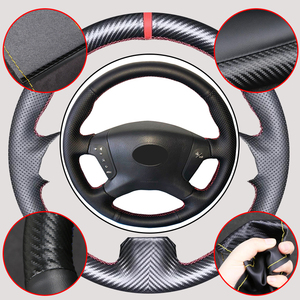 <span class=keywords><strong>Funda</strong></span> de <span class=keywords><strong>Volante</strong></span> de Coche Cosida a Mano Personalizada de Fibra de Carbono y Cuero de Microfibra para <span class=keywords><strong>Toyota</strong></span> <span class=keywords><strong>Avensis</strong></span> 2003-2007 - Product Image 2