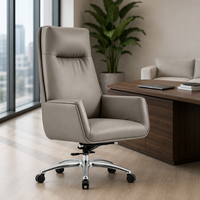 Vente directe d'usine, chaise de bureau pivotante de direction à dossier haut, en cuir PU, réglable en hauteur, chaises de bureau de direction