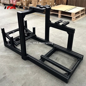 Fabricante profesional Paquete <span class=keywords><strong>completo</strong></span> de carreras Sim Cabina de aluminio con plataforma de movimiento Rueda de tracción directa y pedales de carreras - Product Image 3