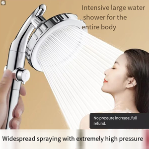 Cabezal de ducha de lluvia superpotente al por mayor, <span class=keywords><strong>codo</strong></span> giratorio ajustable de alta presión para baño de apartamento, gimnasio, uso de inodoro - Product Image 3