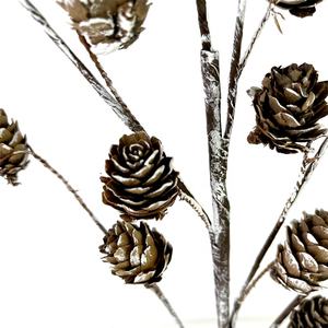 Сосновые шишки цветы железные стержни для Хэллоуина домашний декор торговый центр атмосфера украшения с ветками сосны Рождество - Product Image 3