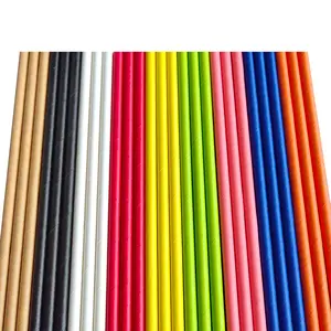 Paille en papier or biodégradable jetable pour fabricant, 25 pièces par sac, thé à bulles écologique, pailles en papier kraft brun