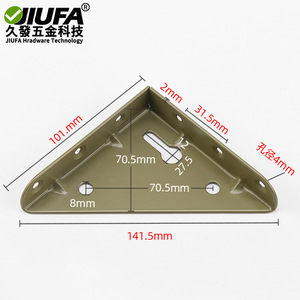 ขายึดตู้ห้องน้ำ Jiufa ขนาด 20.8 มม. ทำจากสแตนเลส แข็งแรง ทนทาน ใช้สำหรับยึดตู้ ติดตั้งกับผนัง - Product Image 2