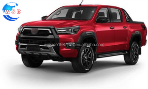 Tapetes de Piso Antideslizantes con Diseño de Ondas de Agua <span class=keywords><strong>en</strong></span> Tela Roja para TOYOTA HILUX <span class=keywords><strong>VIGO</strong></span> 2018-2024, Accesorios Interiores (LHD) - Product Image 4