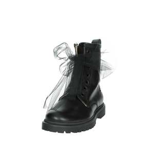 Florens Girls' Ankle Boots <b>Black</b> Size 36 Lace Up With <b>Tulle</b> Detail - Product Image 6