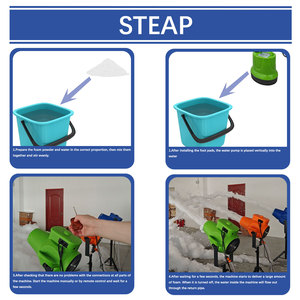 Machine à mousse à jet vertical haute puissance <span class=keywords><strong>2000W</strong></span>, canon à mousse pour fêtes, mariages, piscines, événements et scènes pour enfants - Product Image 4