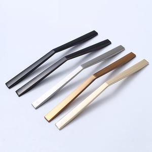 Modern Aluminum Zinc Matt <b>Black</b> Handles High Quality Vintage Bedroom Office Furniture Drawer Door for Bathroom Cabinets - Product Image 5