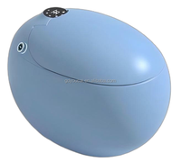 Toilette électrique WC de luxe coloré intelligent pour salle de bain Décoration en forme d'oeuf Salle de bain Closestool Siphon Jet Rinçage Toilette intelligente