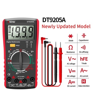 Multimètre numérique DT9205A testeur de <span class=keywords><strong>Transistor</strong></span> AC/DC testeur électrique multimètre analogique professionnel à gamme automatique - Product Image 2