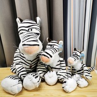 2025 gros forêt Jungle animaux Lion girafe singe jouets en peluche animaux de Zoo en peluche tigre en peluche