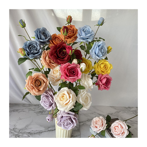 ดอกกุหลาบประดิษฐ์3ดอกจากโรงงาน<span class=keywords><strong>เหม</strong></span>่ยหยางเทียม - Product Image 5