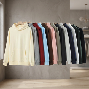 Nouvel Arrivage Sweat à Capuche Oversize Personnalisé en Molleton Tricoté 380 g/m² Automne Sans Cordon Style Décontracté Streetwear avec Poche Lavage Enzymatique - Product Image 4