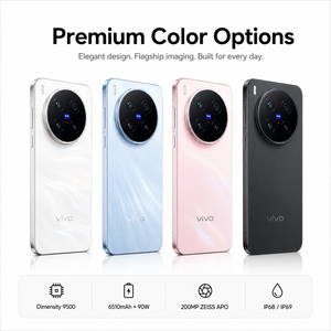 X300 Pro 5G โทรศัพท์แอนดรอยด์ รุ่นจีน ชิปเซ็ต Dimensity 9500 ระดับเรือธง กล้อง 200MP หน้าจอ 2K 120Hz ชาร์จไว 100W มือถือ กล้อง 200MP APO - Product Image 5