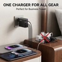 Commande en gros Chargeur mural GaN 140W à 5 ports pour téléphone, rapide, multi-prises US, coloré, alimentation directe usine