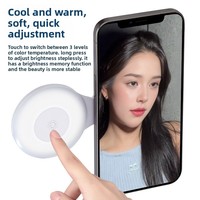 Anneau lumineux portable pour téléphone pour l'enregistrement vidéo, 4 modes réglables, lumière d'appoint rechargeable pour selfies, photographie, maquillage, vlogs