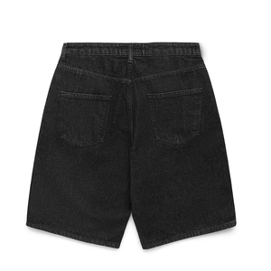 Người Đàn Ông Rửa Denim Tán Đinh Quần Short <span class=keywords><strong>Zip</strong></span> Và Nút Đóng Cửa Với Túi Bên Denim Tán Đinh Quần Jean Quần Short Cho Nam Giới - Product Image 2