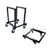 Chariot de scène mobile pour plateforme de concert, équipement de scène, chariot de chargement pour scène événementielle en aluminium