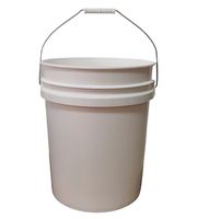 1L 2L 4L 5L 8L 10L 13L 18,9 L 20L 23L 25L Seau blanc de qualité alimentaire avec poignée et couvercle/vente à l'usine directement
