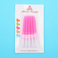 Vente en gros de bougies colorées modernes pour fête d'anniversaire, fil de bougie créative, gâteau d'anniversaire, Mini bougies d'anniversaire