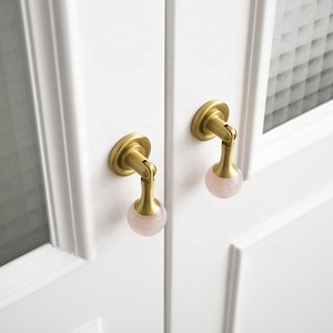 핫 세일 새로운 현대 금은 금관 악기 수정같은 내각 손잡이 잡아당기기 손잡이 - Product Image 2
