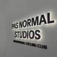 Letrero LED Retroiluminado de Acero Inoxidable 3D Personalizado, Letras con Halo Dorado para Cafetería, Panadería, Restaurante y Tienda