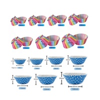 Moules à cupcakes en papier de qualité supérieure, résistants à la graisse et robustes, de couleur unie, blanc et marron, avec des points dorés, 11 cm
