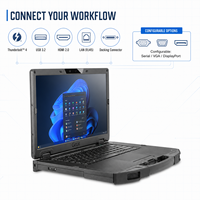 Nuovo Laptop Industriale Robusto Getac S510, Intel Core Ultra, 64GB DDR5, SSD NVMe da 2TB, Schermo da 15.6 Pollici, Windows 11 Pro in Inglese