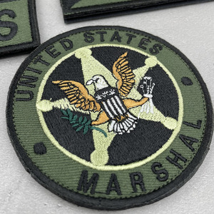Patch brodé drapeau USMS prêt à être expédié, badge moral pour sacs à dos d'extérieur, gilets tactiques, chapeaux - Product Image 4