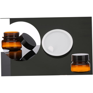 Botella PET Ámbar de 100ml 150ml para Tónico Cosmético, Loción en Spray y Tarro de Crema Facial de 50g con Tapa - Product Image 2