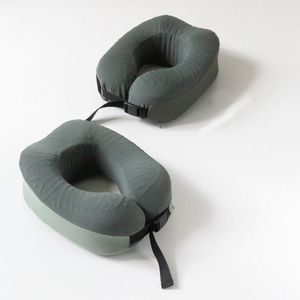 Almohada de Viaje Ergonómica de Espuma Viscoelástica en Forma de U con Soporte para <span class=keywords><strong>el</strong></span> Cuello, Tejido Suave y Transpirable para un Viaje Cómodo en Avión o <span class=keywords><strong>Tren</strong></span> - Product Image 3