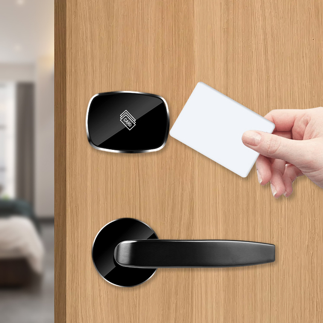 Fashionable High Security Master Key Rfid Key Card Electronic Hotel Smart Door Locks With Free Management Software System