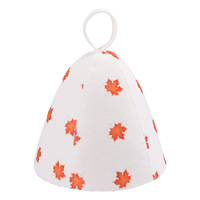 Chapeau de spa en laine résistant à la chaleur, emballage personnalisé avec logo pour les hôtels, commande en gros, confortable et durable
