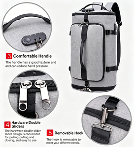 <span class=keywords><strong>Sac</strong></span> de sport à prix abordable avec logo personnalisé, <span class=keywords><strong>sac</strong></span> de voyage robuste grande capacité pour ordinateur, en stock, antivol, avec port de chargement, <span class=keywords><strong>sac</strong></span> à <span class=keywords><strong>dos</strong></span> de voyage portable - Product Image 3