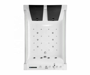 Bain à remous de luxe moderne pour 2 personnes, autoportant, pour intérieur, avec drain, de style européen - Product Image 6
