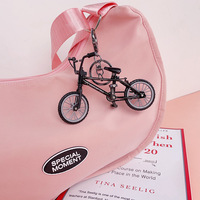 Porte-clés créatif mini vélo, exquis porte-clés 3D cycliste montagne pour sac de couple, cadeau, vente en gros