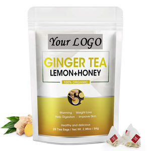 ऑर्गेनिक हर्बल चाय शहद अदरक अदरक चाय के साथ नींबू 28 दिन - Product Image 1