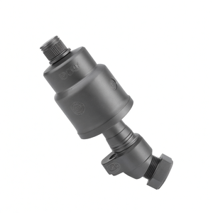 Vanne d'angle pneumatique à double effet en acier inoxydable pour air, eau et vapeur, vanne d'angle à commande pneumatique - Product Image 1