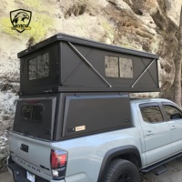 Tente de toit rigide pour camion, imperméable et coupe-vent, légère, pliable, une chambre, pour le camping toute saison, Hunttoo