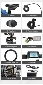 Vente en gros de 20 pouces <span class=keywords><strong>Fat</strong></span> Tire E-<span class=keywords><strong>Bike</strong></span> 36V 250W Vélo électrique tout-terrain pour distributeurs et importateurs européens - Product Image 6