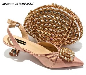Ensemble Chaussures et Sac Italien de Soirée Nigeria Assorti pour <span class=keywords><strong>Femme</strong></span> - Product Image 3