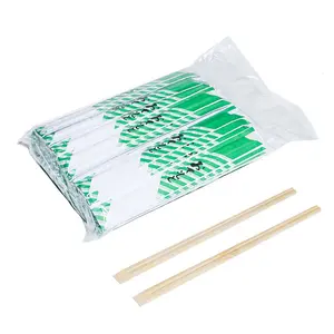 Özel baskılı Chopstick sarmalayıcılar üretici tek kullanımlık çin Premium bambu çubuklarını Logo ile Set