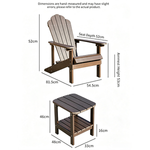 <span class=keywords><strong>Chaise</strong></span> Adirondack en WPC colorée, pieds triangulaires, anti-rouille, portable, écologique, durable, siège <span class=keywords><strong>de</strong></span> plage extérieur, patio, <span class=keywords><strong>jardin</strong></span> - Product Image 2
