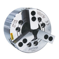 Mandrin de tour CNC à 3 mors creux, haute rigidité, haute précision, magnétique, pneumatique, en acier, modèle manuel 3H-2/3H-2A, mandrin de tour à 4 mors