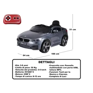 รถยนต์เด็กนั่งขับ Gt Ride On Car ขนาด 64x106x51 ซม. พร้อมรีโมทคอนโทรล สำหรับเด็กอายุ 3-8 ปี - Product Image 3