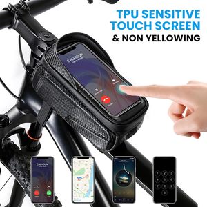 Sac de guidon de vélo personnalisé avec logo, accessoires de vélo, pièces de moto, sac de cadre tubulaire, sac avant de vélo étanche et durable - Product Image 5