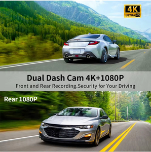 Nuevo 11.26 Pulgadas 360 °   Cámara para Auto DVR 4K con Rotación, Inalámbrica, Compatible con Carplay y Android Auto, Pantalla Integrada, Cámara Trasera 1080P, Grabador de Video con Navegación - Product Image 3
