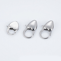 Acier inoxydable plaqué or 18 carats graines de melon fermoir pendentif fermoir pour collier fabrication de bijoux à bricoler soi-même